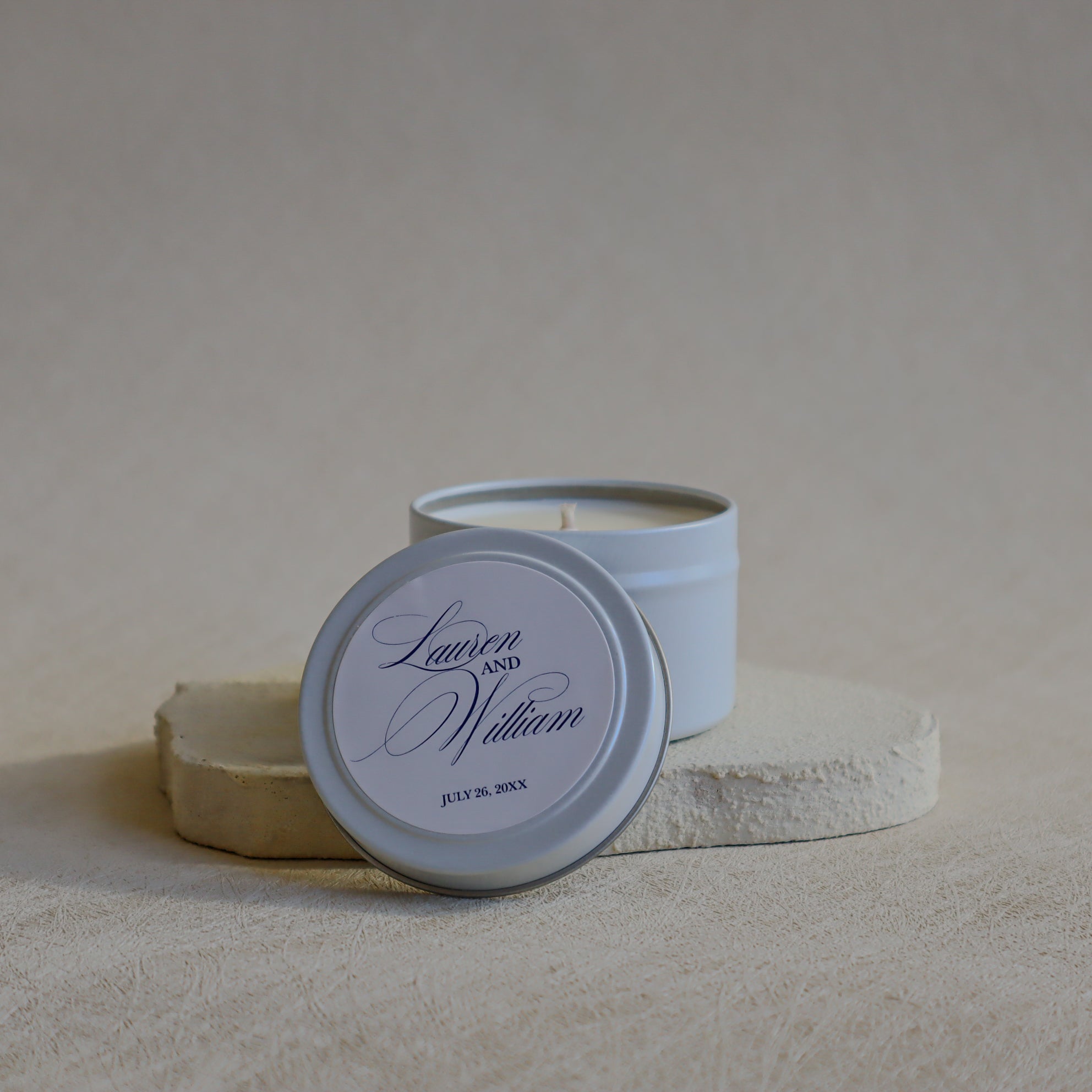 Custom Wedding Candle