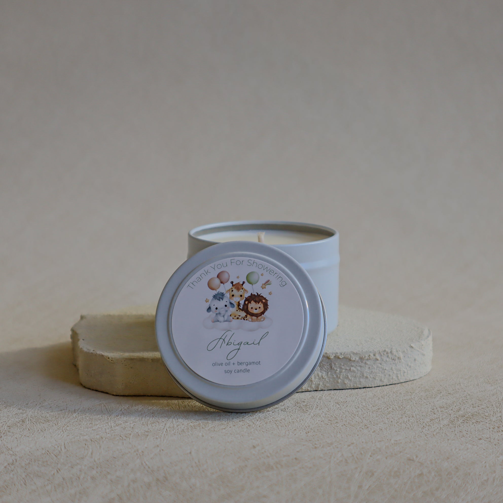 Custom Baby Shower Candle