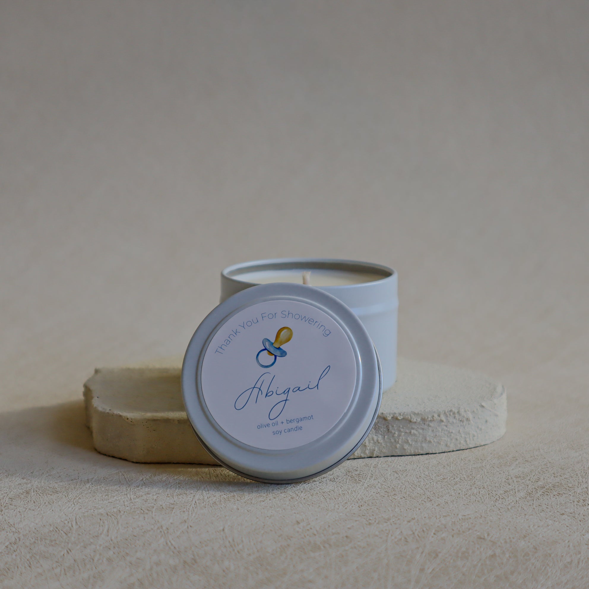 Custom Baby Shower Candle