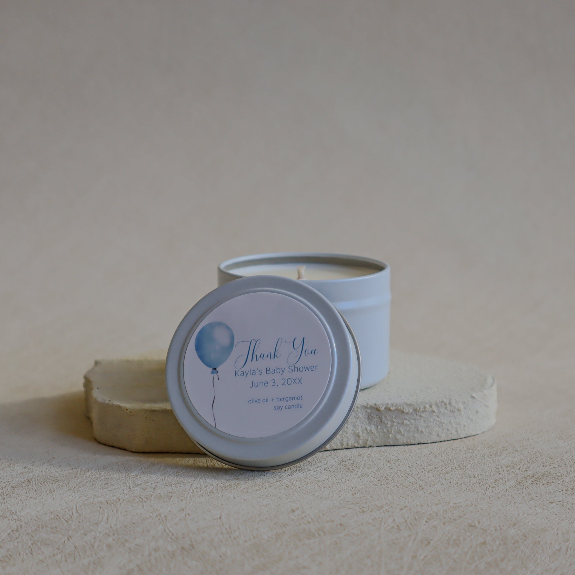 Custom Baby Shower Candle