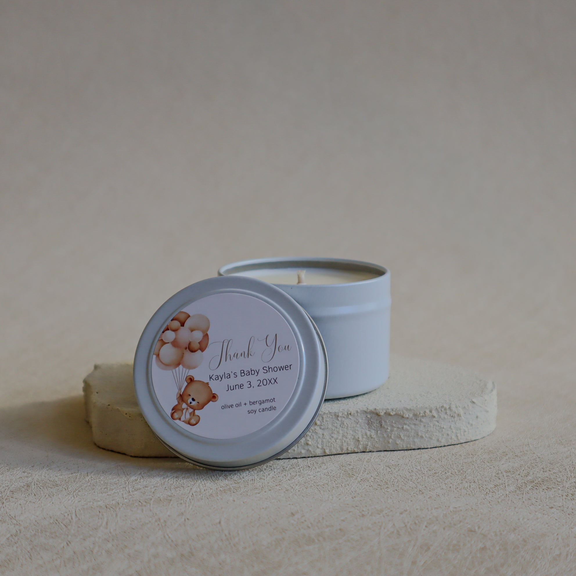 Custom Baby Shower Candle