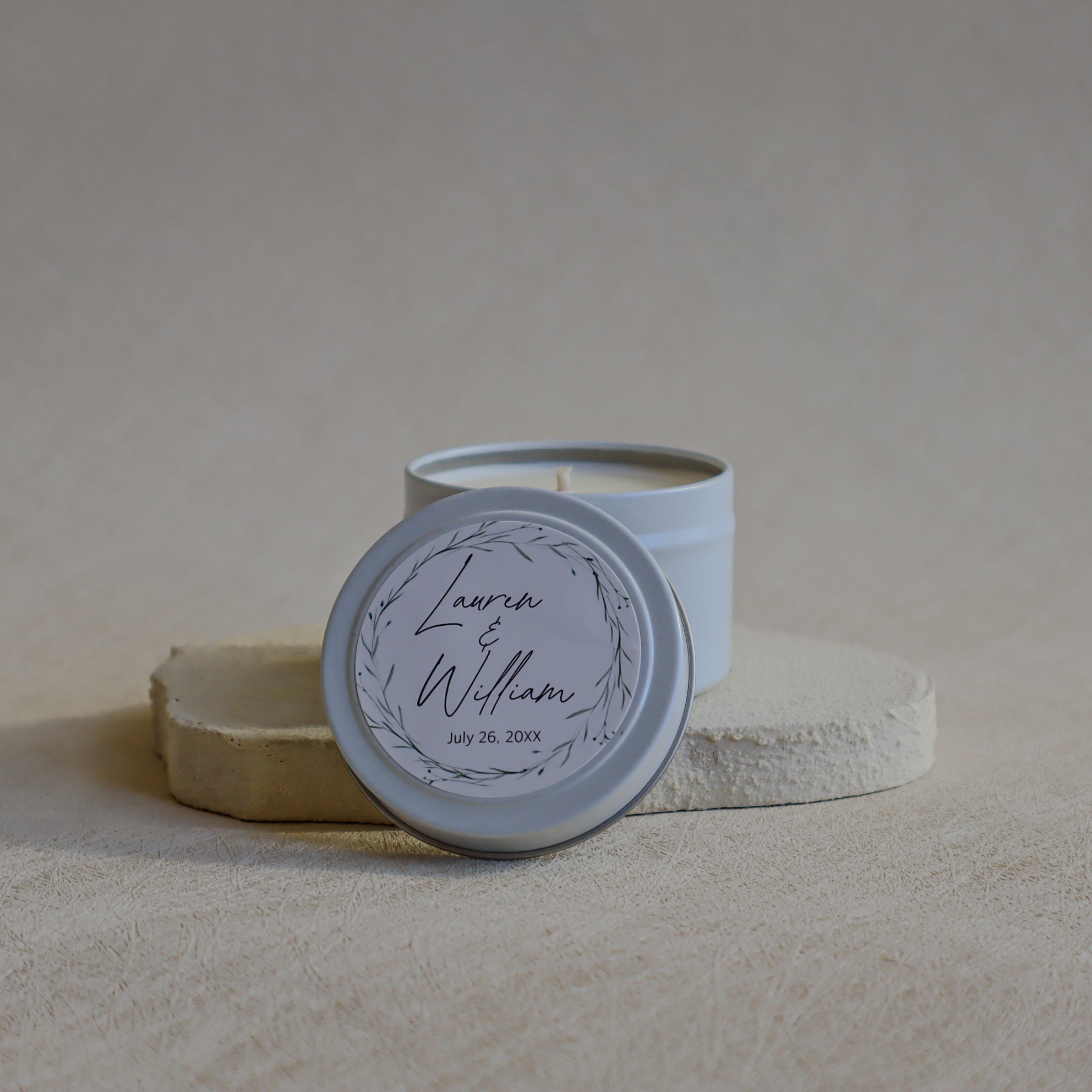 Custom Wedding Candle