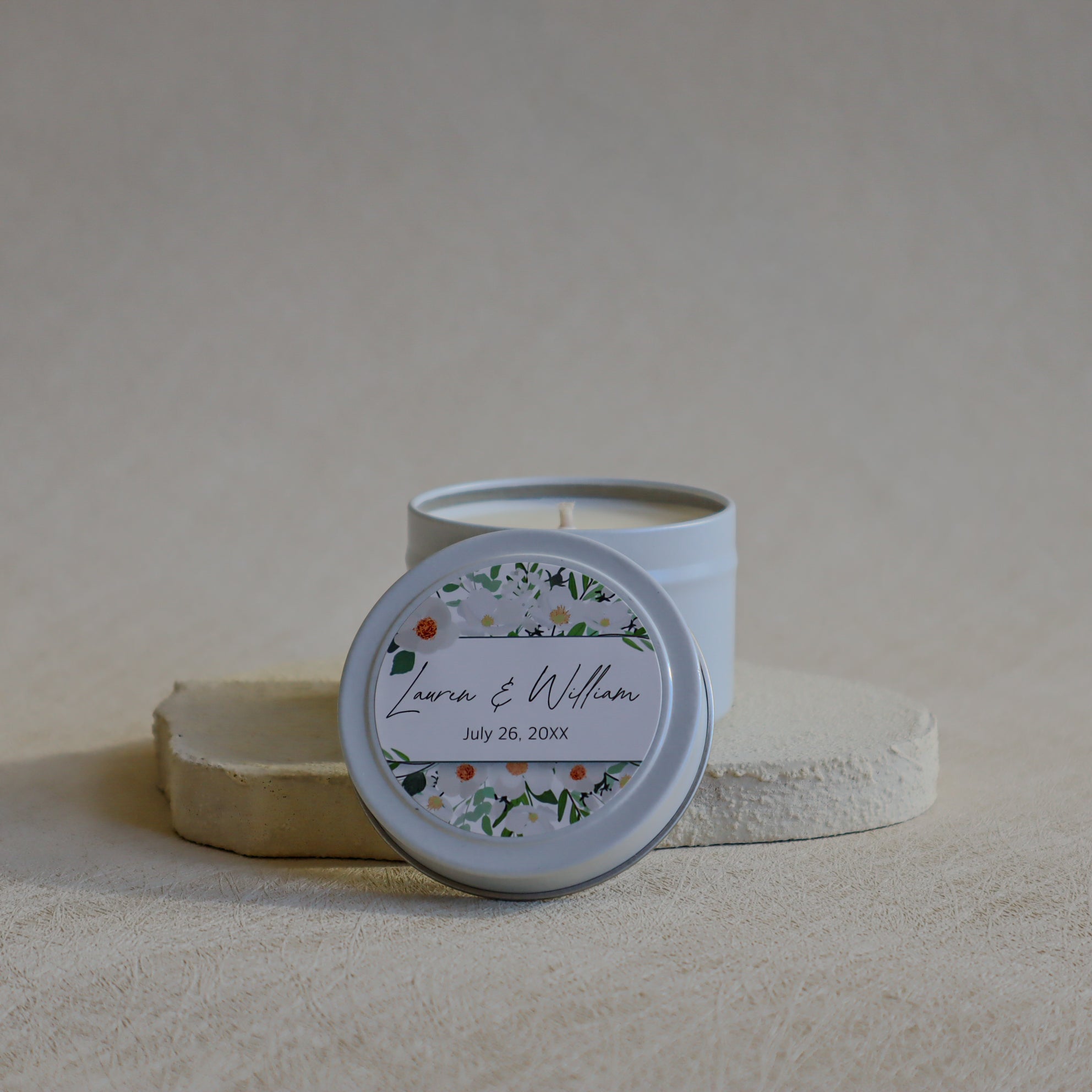 Custom Wedding Candle