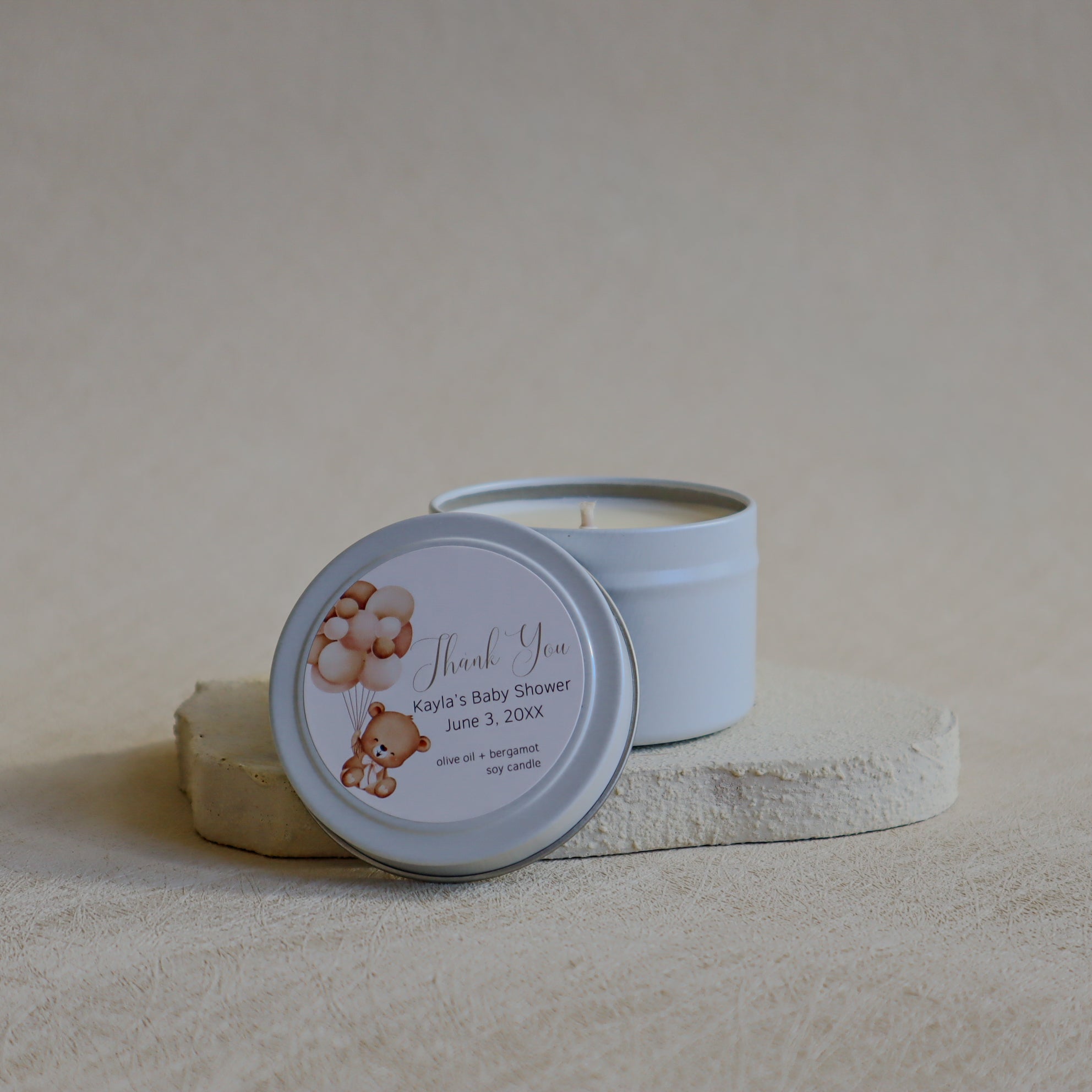 Custom Baby Shower Candle